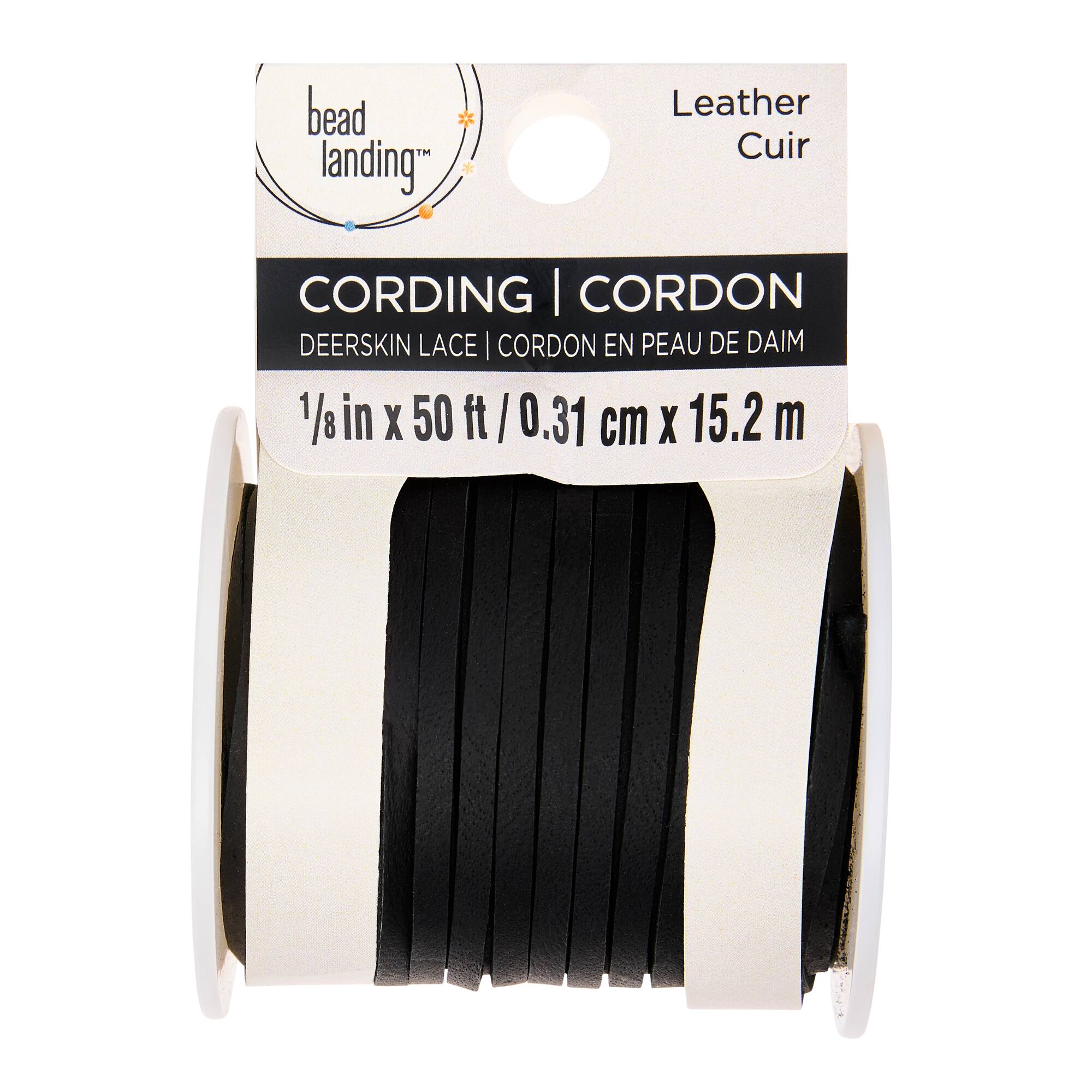 6 Pack: 1/8" Deerskin Lace by Bead Landing